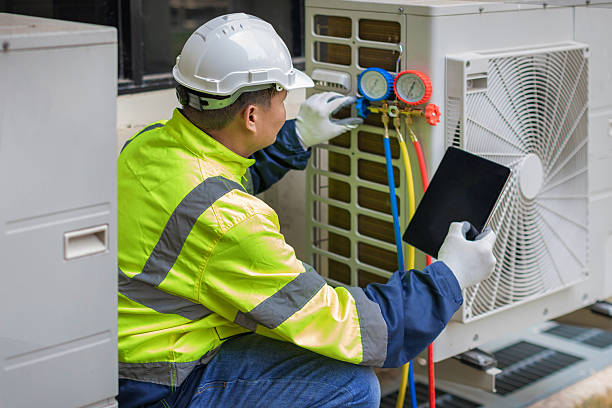 Professional Ductwork Repair technician working in Rex, GA